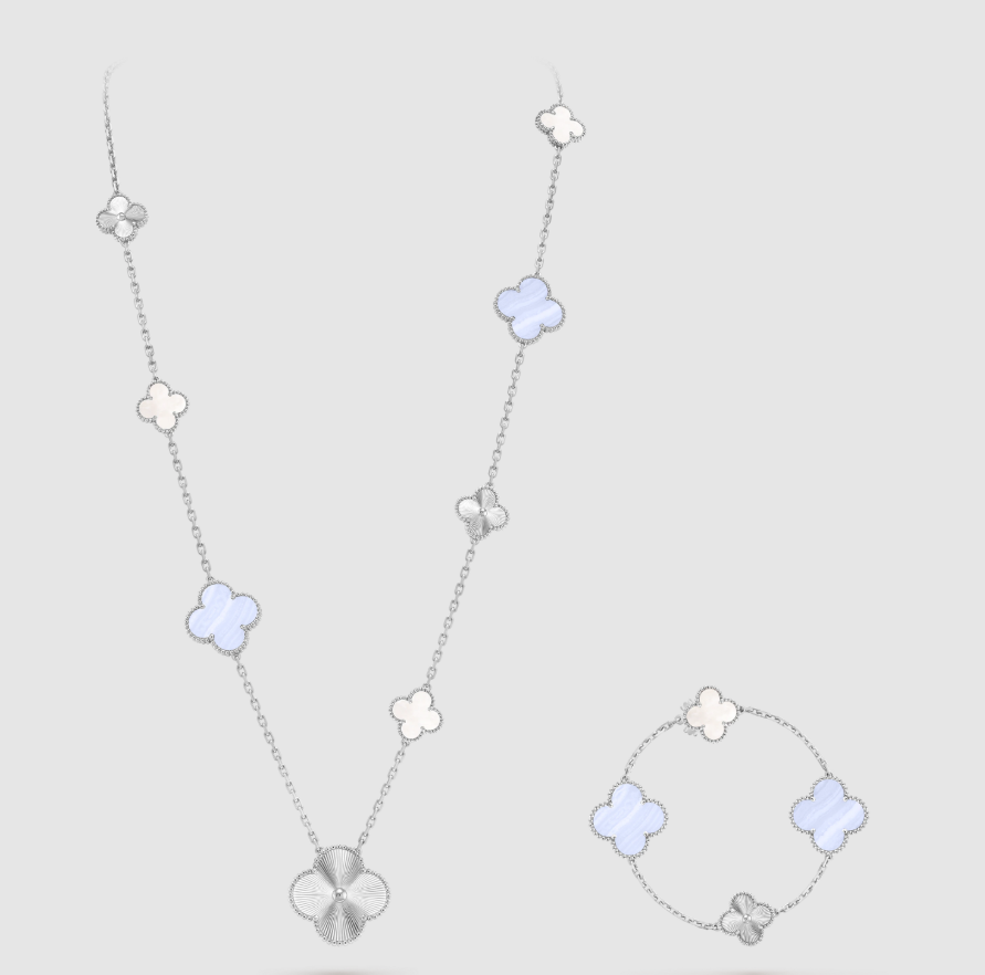 [¡®AuraJewelry¡¯] 25 NEW CLOVER 15 MOTIFS PURPLE CHALCEDONY