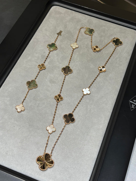 [¡®AuraJewelry¡¯] 25 NEW CLOVER 15 MOTIFS GRAY MOTHER-OF-PEARL