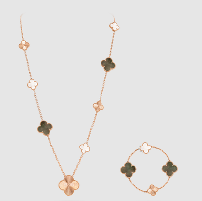 [¡®AuraJewelry¡¯] 25 NEW CLOVER 15 MOTIFS GRAY MOTHER-OF-PEARL