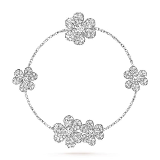 ¡®AuraJewelry¡¯FRIVOLE SILVER 5 FLOWERS BRACELET