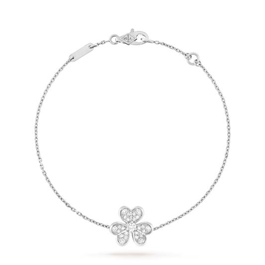 ¡®AuraJewelry¡¯FRIVOLE SILVER FLOWER DIAMOND BRACELET