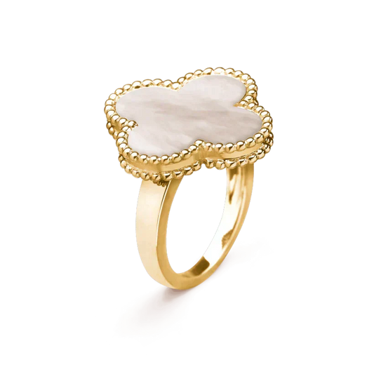 ¡®AuraJewelry¡¯CLOVER WHITE MOP RING