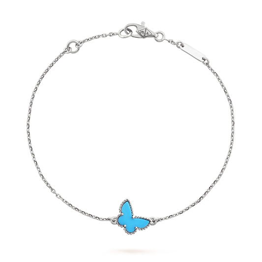 ¡®AuraJewelry¡¯BUTTERFLY TURQUOISE BUTTERFLY BRACELET SILVER