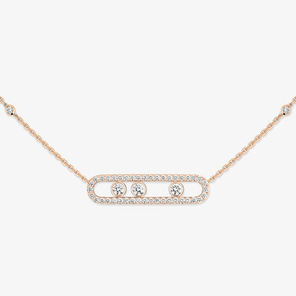 [AuraJewelry] Move Pave_ Rose Gold Diamond Necklace