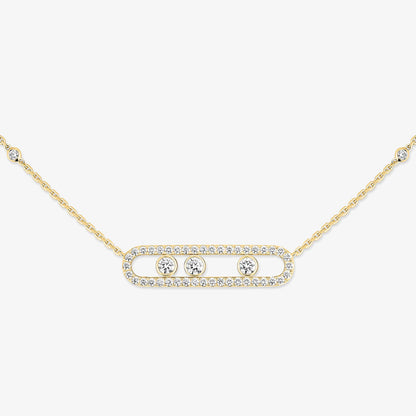 [AuraJewelry] Move Pave_ Rose Gold Diamond Necklace