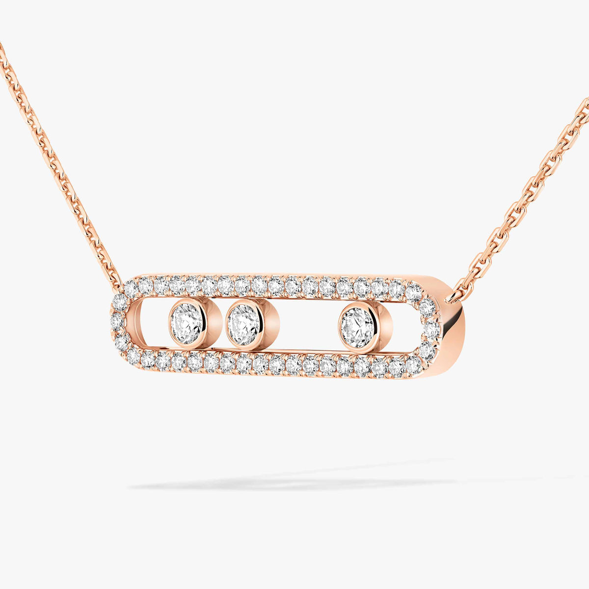 [AuraJewelry] Move Pave_ Rose Gold Diamond Necklace