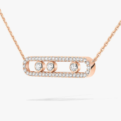 [AuraJewelry] Move Pave_ Rose Gold Diamond Necklace