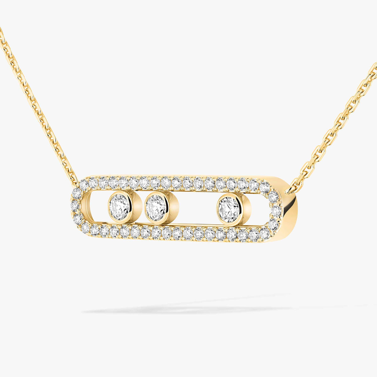 [AuraJewelry] Move Pave_ Rose Gold Diamond Necklace