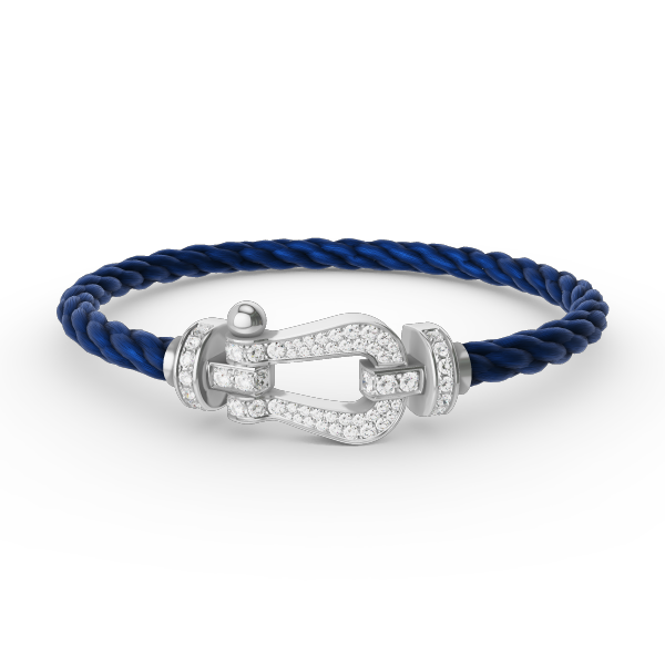 ¡®AuraJewelry¡¯FORCE LARGE HORSESHOE FULL DIAMOND BRACELET SILVER