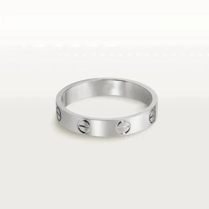 ¡®AuraJewelry¡¯LOVE RING 4MM 1 DIAMOND SILVER