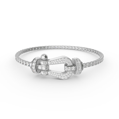 ¡®AuraJewelry¡¯FORCE  LARGE HORSESHOE FULL DIAMOND TENNIS BRACELET