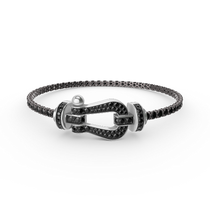 ¡®AuraJewelry¡¯FORCE  LARGE HORSESHOE FULL DIAMOND TENNIS BRACELET